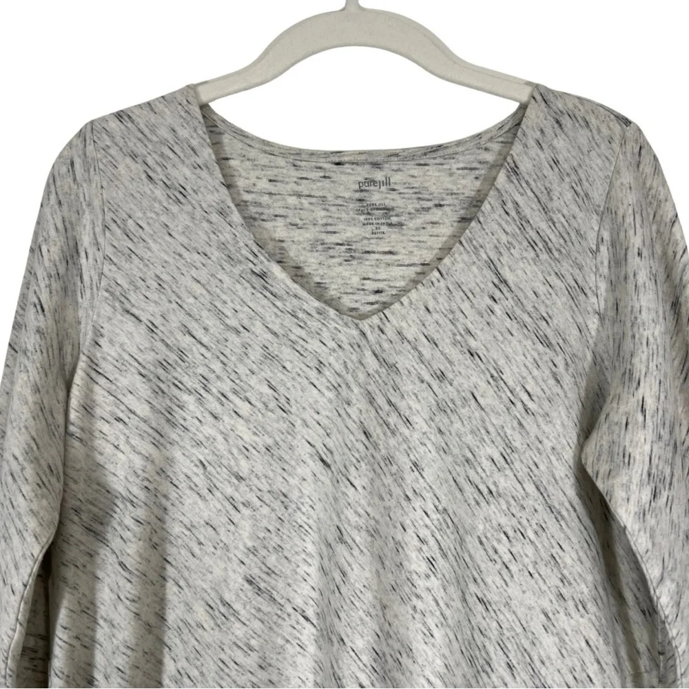 Purejill 100% cotton Tunic Top Womens Size XS Petite Space Dye - Picture 3 of 12